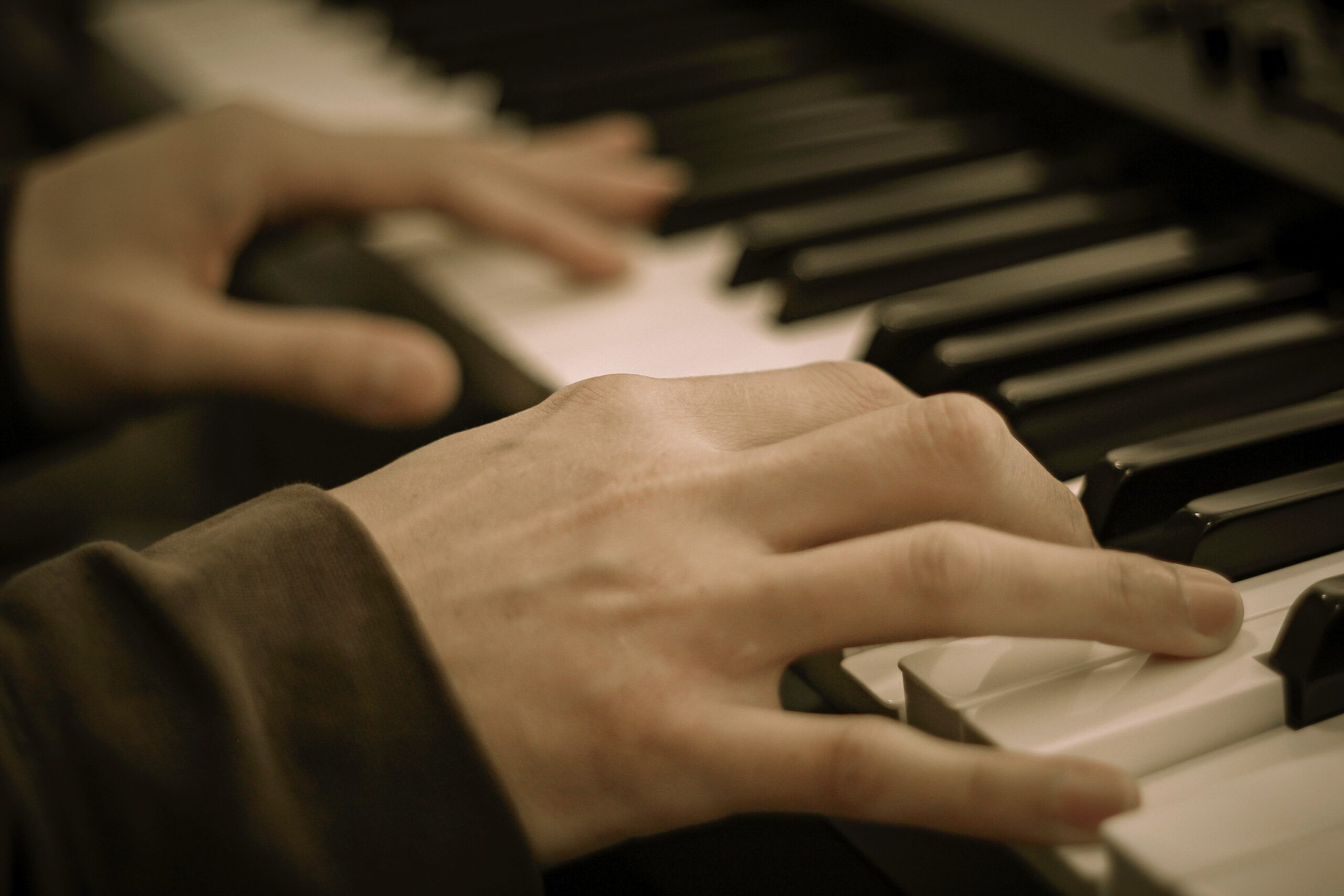 Piano Christian Stock Photo